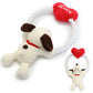 Dog Toy Snoopy Heart Toy | Heart Motif Stuffed Animal Rope Sound Toy Dog Toy