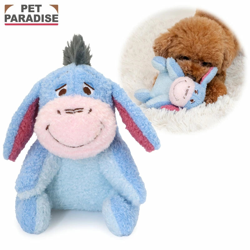 Authentic Disney Eeyore Squeaky Plush Dog Toy – Winnie the Pooh Sound Toy (13cm)