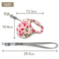 Retractable Leash with Strawberry and Logo Patterns