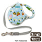 Disney Toy Story Dog Retractable Lead for Small Dogs |  Lightweight Locking Automatic Lead Long Lead Retractable Walking Outings Stylish Fashionable Cute 3m
