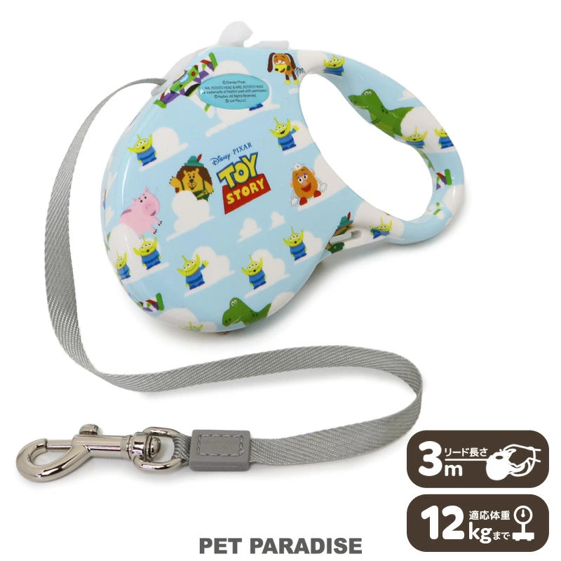 Disney Toy Story Dog Retractable Lead for Small Dogs |  Lightweight Locking Automatic Lead Long Lead Retractable Walking Outings Stylish Fashionable Cute 3m