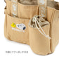 Dog walking bag shoulder bag crossbody tote bag Snoopy beige with strap