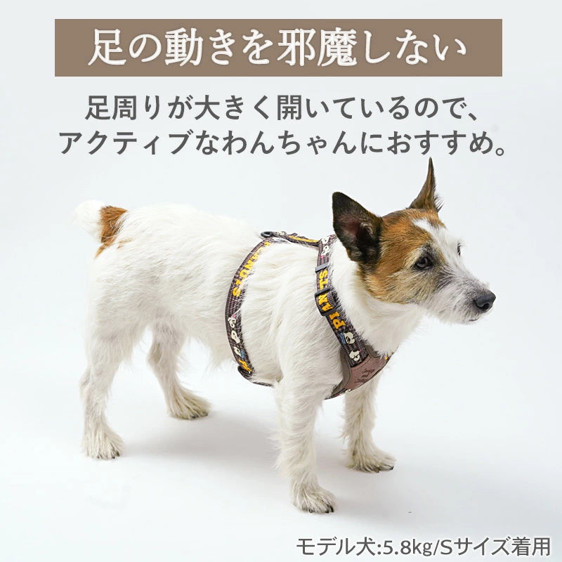 Authentic Snoopy Dog Harness, Siblings Pattern, Active Harness and Leash