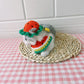Handmade Watermelon Hat and Bandana Set