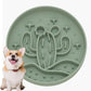 Cactus Shaped 3-in-1 Pet Slow Food Bowl Silicone Licking Mat and Puzzle Feeder
