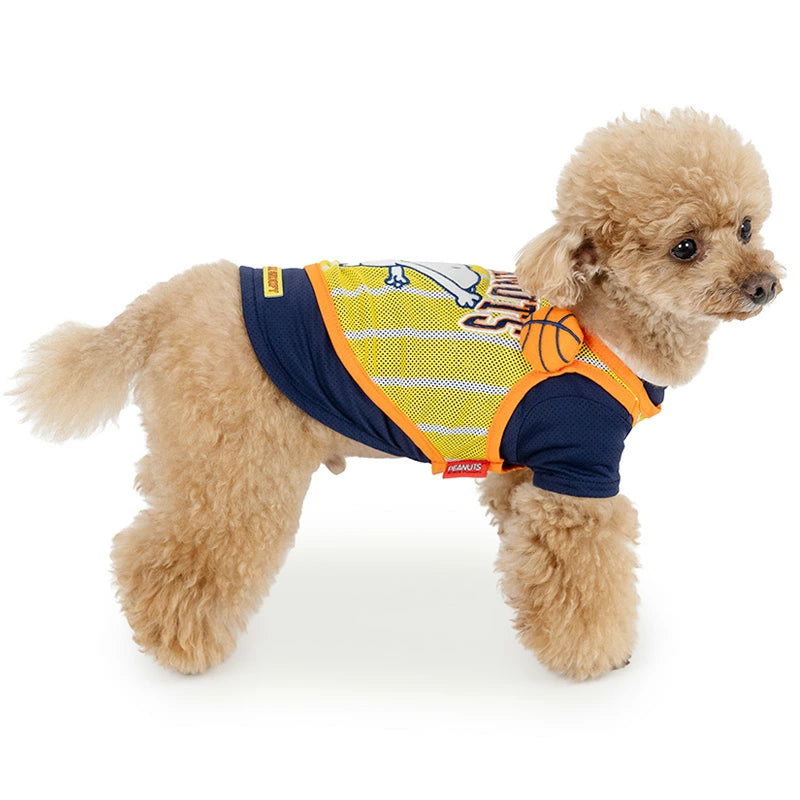 Authentic Snoopy Dog Clothes Summer Basketball T-Shirt