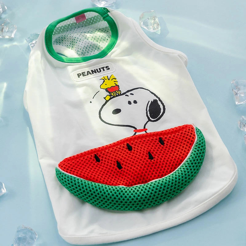 Authentic Snoopy Watermelon Pocket Cool Tank Top for Dogs – Summer Cooling Vest