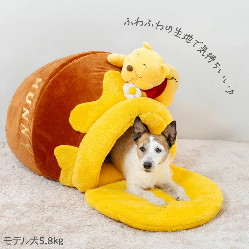Disney Dog Bed Dome House Kennel Indoor Stylish Winnie the Pooh Honey Pot