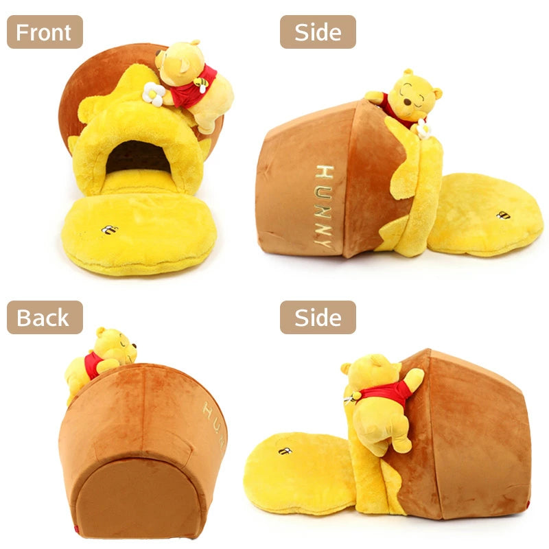 Disney Dog Bed Dome House Kennel Indoor Stylish Winnie the Pooh Honey Pot