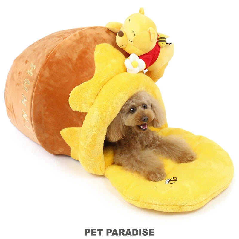 Disney Dog Bed Dome House Kennel Indoor Stylish Winnie the Pooh Honey Pot