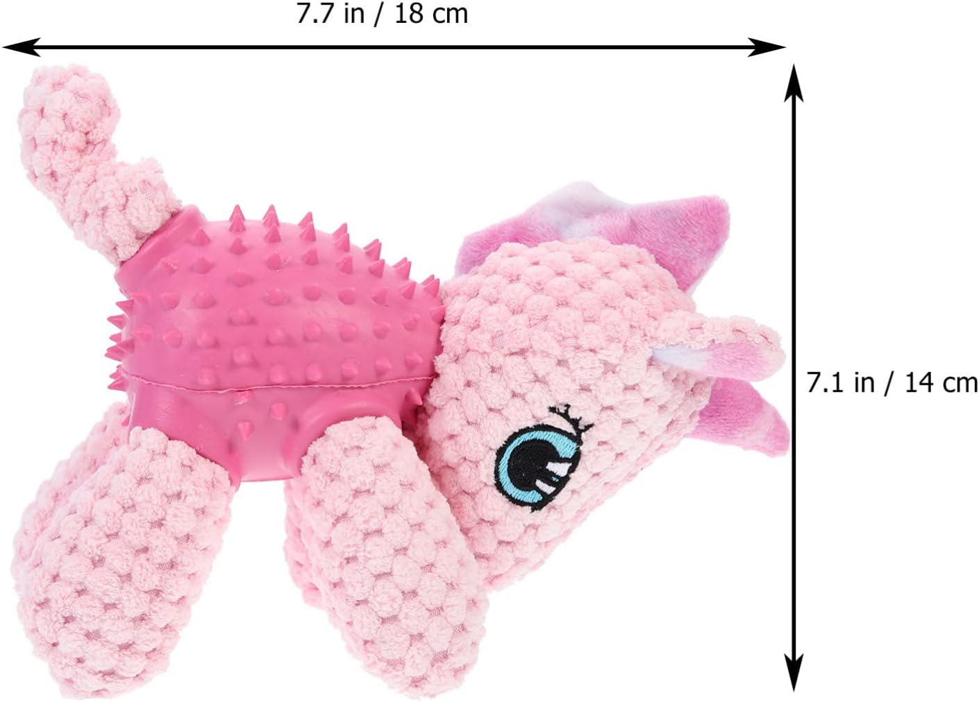 BEE & FLOWER | Pink Unicorn | Dog Puzzle Toys for Boredom for Medium Dogs | Stuffed Soft Puppy Dog Brain Stimulating Toys, Treat Dispenser Toys for Dogs for Cleaning Teeth