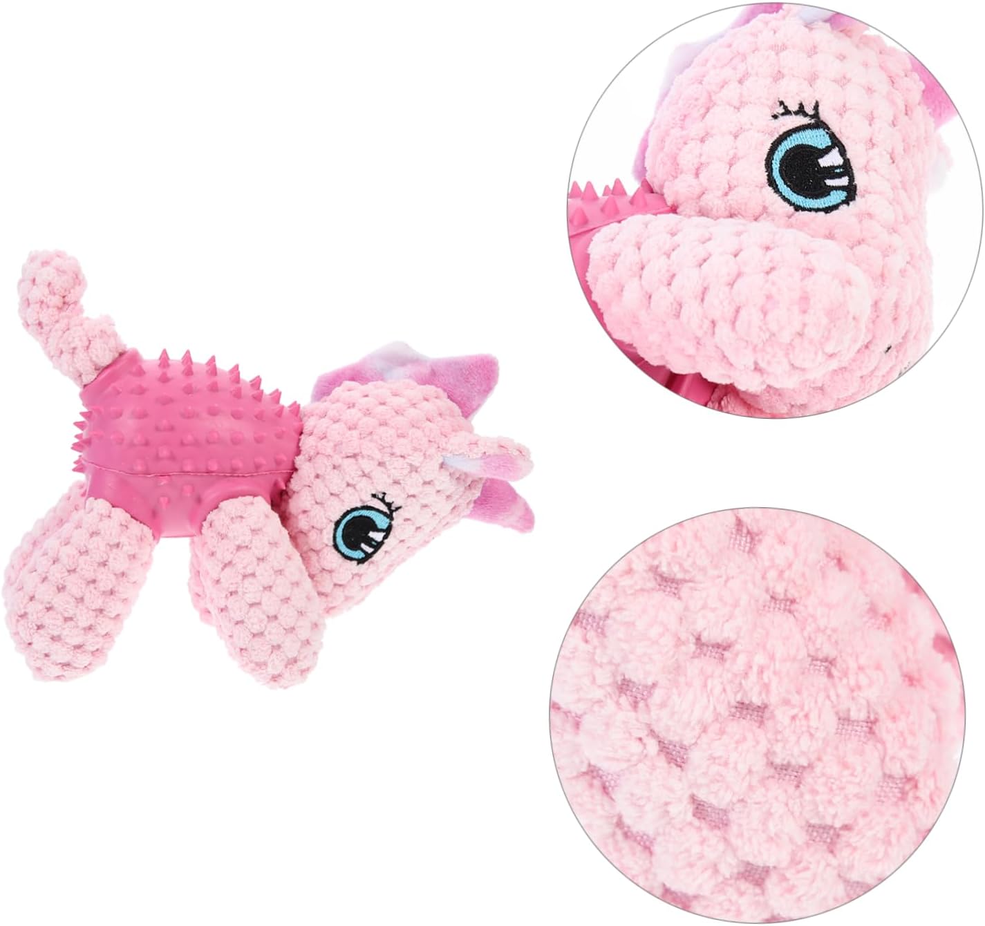 BEE & FLOWER | Pink Unicorn | Dog Puzzle Toys for Boredom for Medium Dogs | Stuffed Soft Puppy Dog Brain Stimulating Toys, Treat Dispenser Toys for Dogs for Cleaning Teeth