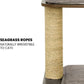 Taily Wooden Cat Tree King Scratching Post Cubox Condo Removable Cover Modern Cat Furniture House for Indoor Cats