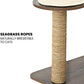 Taily Cat Scratching Tree Post Cubox Wooden Cat Tower Condo Removable Cover Cat Trees Furniture Toy for Indoor Cats