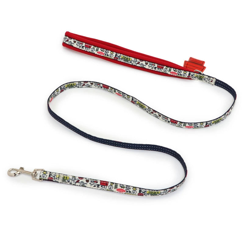 Dog collar leash Snoopy [Small dog] [Medium dog] [Large dog] Pair pattern | Lightweight, easy to put on,