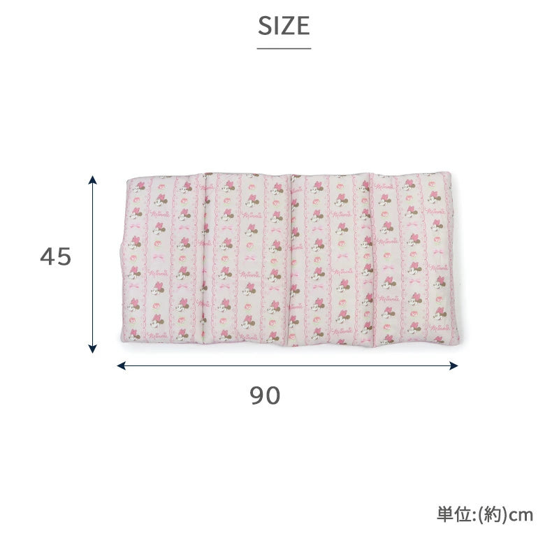 Cooling Roll Mat Disney Summer Cool Minnie Mouse Small Peach | Cool to the Touch Pet Compact Cat Heat Protection Blanket Portable Cool Cooling Cooling Car