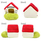 Stylish dog bed Snoopy Red roof house Garden accessories Dome Red roof Cat Small dog Care Fluffy All year round Cushion Sofa Cuddler Character Plush Pet House