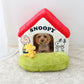 Stylish dog bed Snoopy Red roof house Garden accessories Dome Red roof Cat Small dog Care Fluffy All year round Cushion Sofa Cuddler Character Plush Pet House