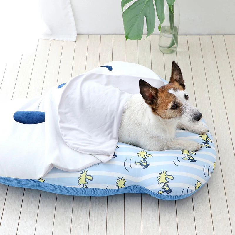 Cool Mat Cooling Snoopy  Face Cool Mat | Cat Cool Touch Cool Pet Heat Stroke Prevention Summer Pet Bed Comforter Diving Cool Feeling Cooling