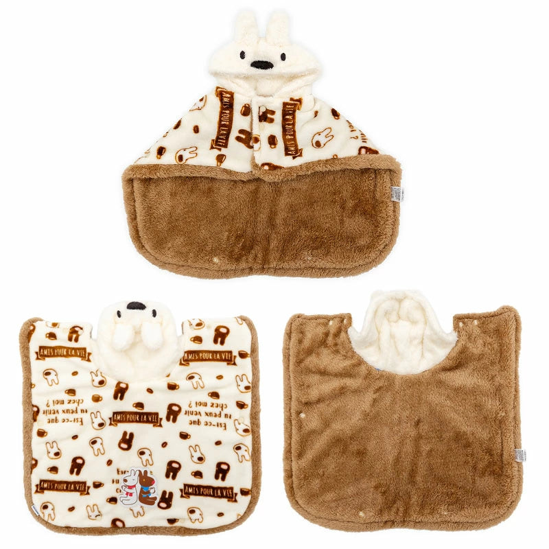 Authentic Gaspard and Lisa Dog Winter Café Pattern Wearable Blanket