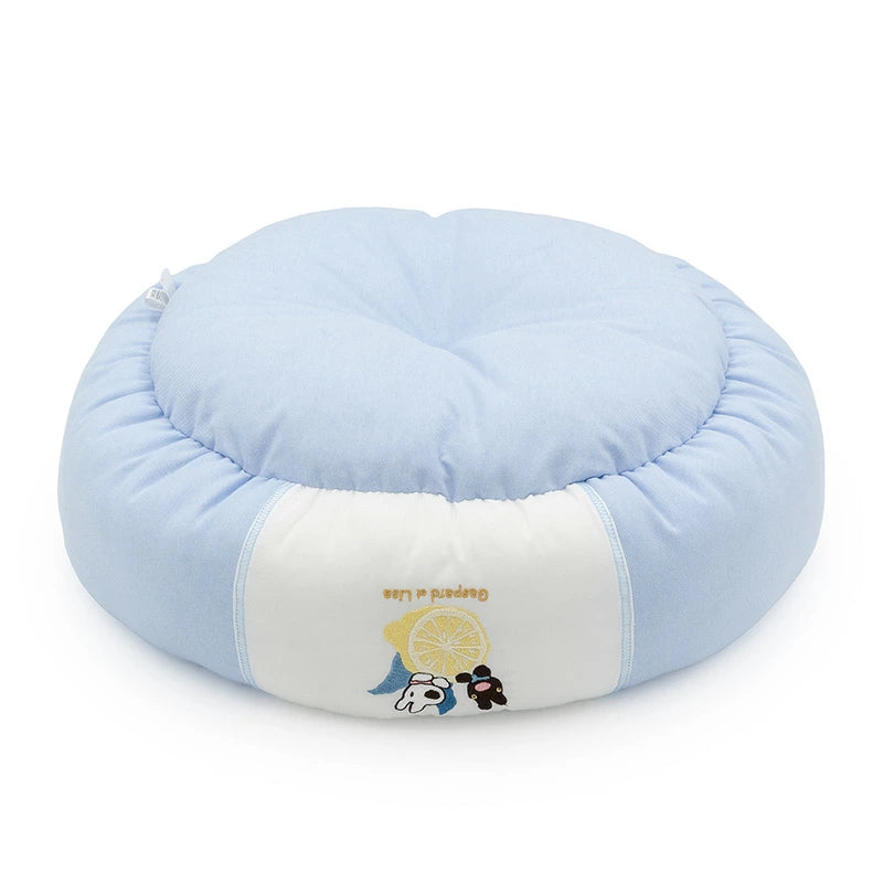 Authentic Lisa & Gaspard Dog Cooling Cuddler Bed – Citrus Pattern (55cm)