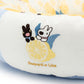 Authentic Lisa & Gaspard Dog Cooling Cuddler Bed – Citrus Pattern (55cm)