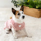 Snoopy Andy Dog Clothes Spring Side Open Sweatshirt Easy to Wear Small Dog Pink | Autumn/Winter Harness Lead Hole Layered Look Going Out Walking Stylish Cute Girl