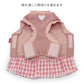 Snoopy Andy Dog Clothes Spring Side Open Sweatshirt Easy to Wear Small Dog Pink | Autumn/Winter Harness Lead Hole Layered Look Going Out Walking Stylish Cute Girl