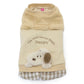 Snoopy dog clothes, spring, open-arm sweatshirt, easy to put on, for small dogs, beige | Autumn/winter, harness and lead hole, layered, wind, going out, going for a walk