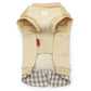 Snoopy dog clothes, spring, open-arm sweatshirt, easy to put on, for small dogs, beige | Autumn/winter, harness and lead hole, layered, wind, going out, going for a walk