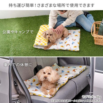 Disney Winnie the Pooh Dog Pet Cushion Summer Cool Everyone Pattern Roll Mat