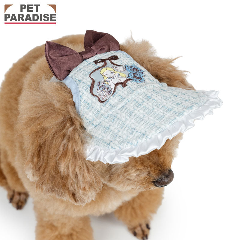 Authentic Disney Alice in Wonderland Frilled Dog & Cat Hat – Heat-Shielding Japanese Pet Hat