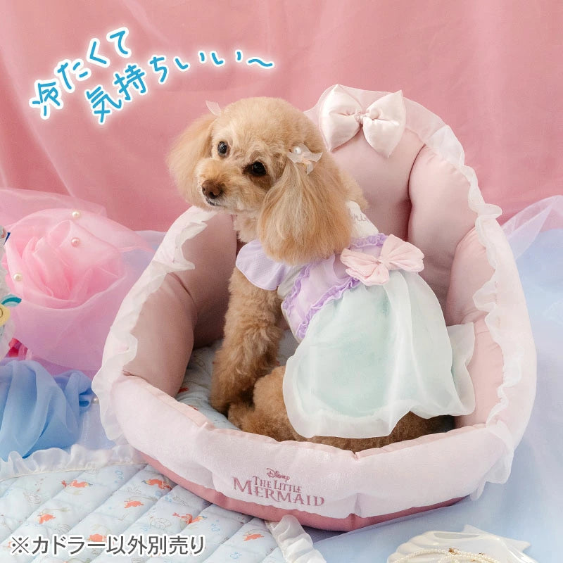 Authentic Disney Little Mermaid Dog Cool Bed Summer Ariel Shell Cuddler (46 x 33cm)
