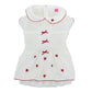 spring strawberry embroidery smocking dress