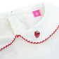 spring strawberry embroidery smocking dress