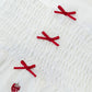 spring strawberry embroidery smocking dress