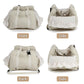 Quilted Dog Carrier with Cover | Stylish Car Seat/Carrier Bag for Traveling, Prevents Dogs from Jumping Out, and Fits the Passenger Seat