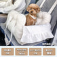 Quilted Dog Carrier with Cover | Stylish Car Seat/Carrier Bag for Traveling, Prevents Dogs from Jumping Out, and Fits the Passenger Seat