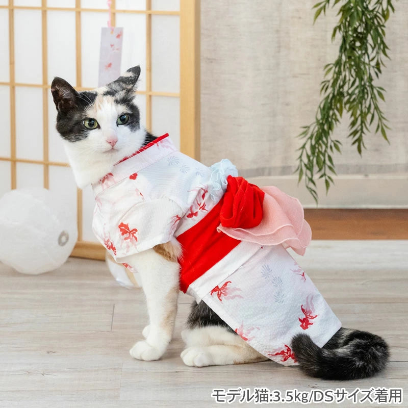 Summer clothes for dogs, goldfish pattern, yukata, Japanese style, Japanese pattern