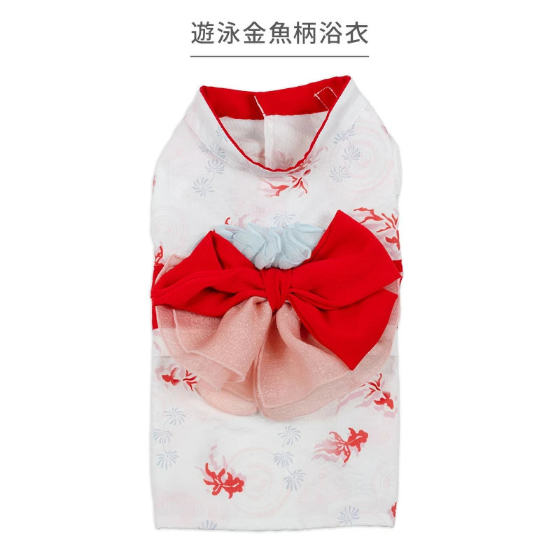 Summer clothes for dogs, goldfish pattern, yukata, Japanese style, Japanese pattern