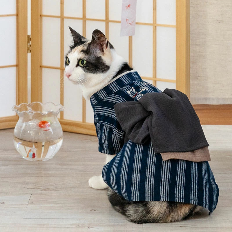 Summer clothes for dogs,Japanese painting style, embroidery, yukata, Japanese style