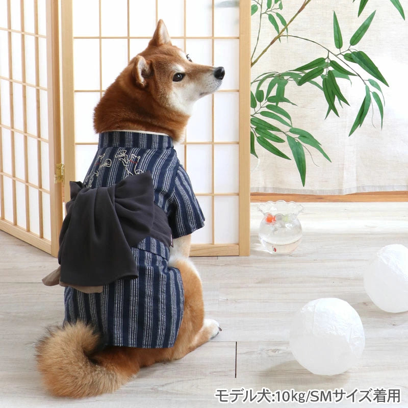 Summer clothes for dogs,Japanese painting style, embroidery, yukata, Japanese style