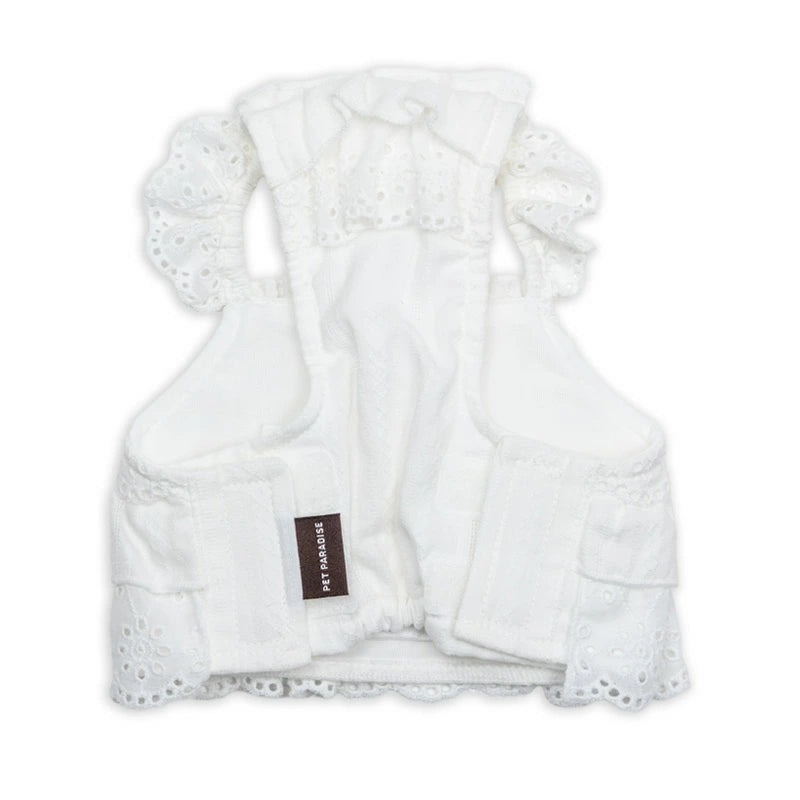 Dog clothes for spring and summer, bustier style, pockets, cool vest, for small and medium-sized dogs | White, ice pack, cool, cool to the touch, neck cooler, dog clothes, heat protection, cool, stylish
