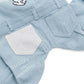 Authentic Snoopy Dog Clothes Spring Light Denim Overalls