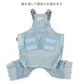 Authentic Snoopy Dog Clothes Spring Light Denim Overalls