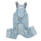 Authentic Snoopy Dog Clothes Spring Light Denim Overalls