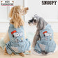 Authentic Snoopy Dog Clothes Spring Light Denim Overalls