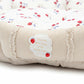 Strawberry Pattern Dog Cooling Cuddler Bed – Round Cool-Touch Pet Bed