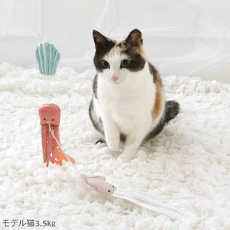Japanese Cat Toy, Marine Style Catnip Toy | Sea Squid Octopus Toy