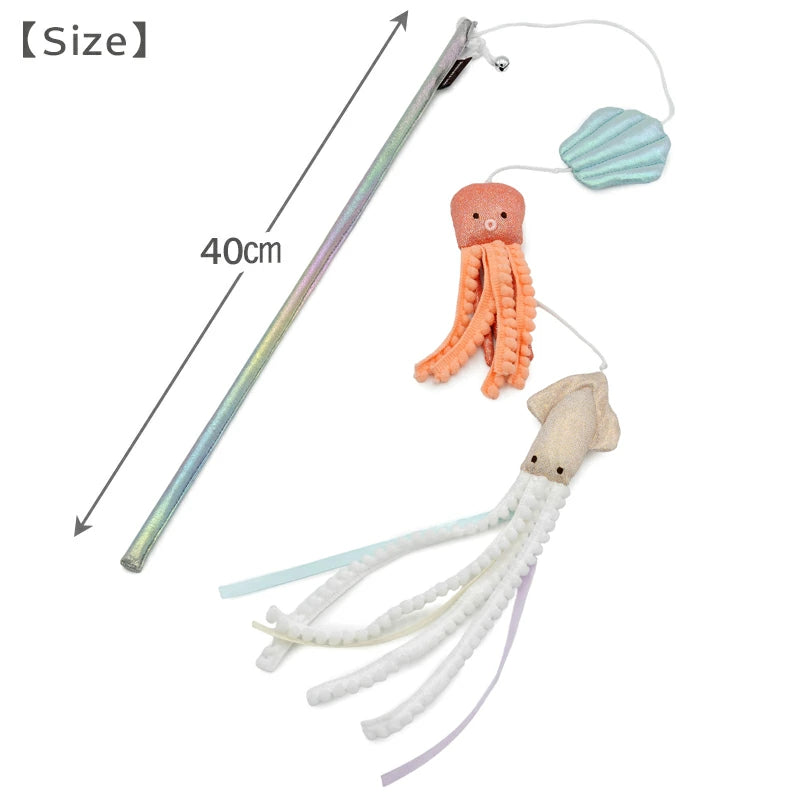 Japanese Cat Toy, Marine Style Catnip Toy | Sea Squid Octopus Toy